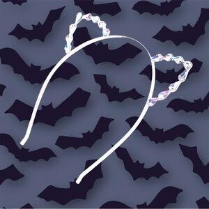 Adult Jeweled Cat Ear Headband Kitten Kitty Costume Cosplay Halloween Perfect